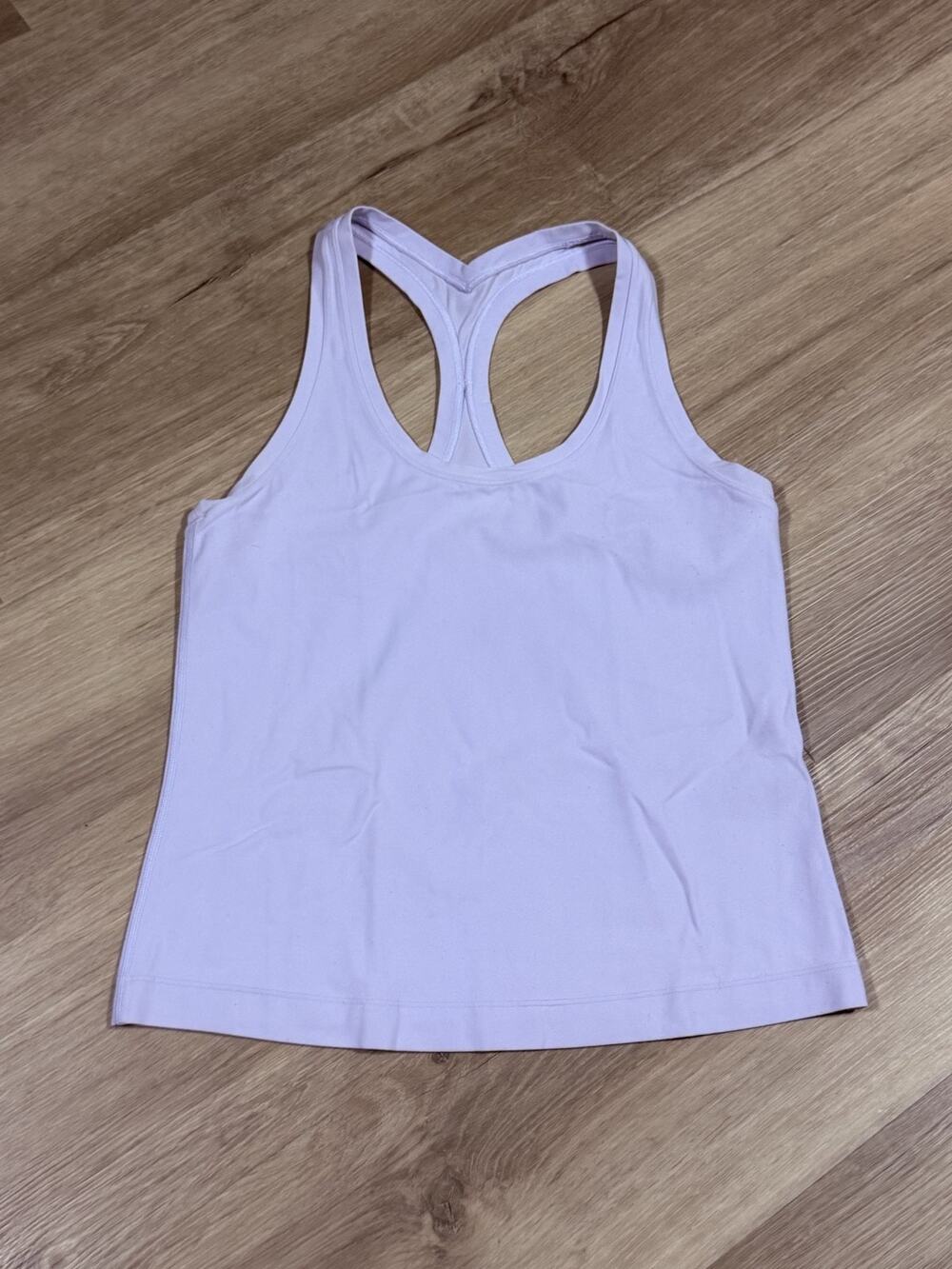 Lululemon Power Y Tank Womens 6 Purple Luon Racerback Built-In Shelf Bra Yoga